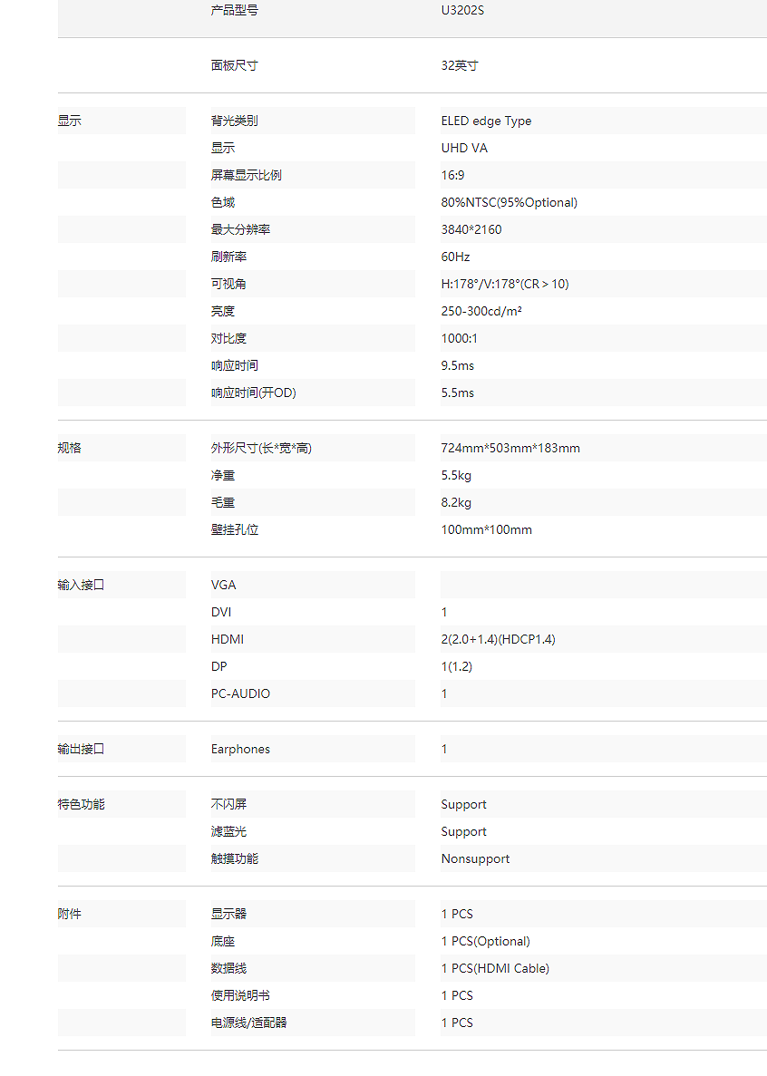 U3202S 电竞显示器(图2)