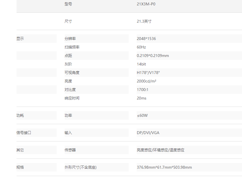 21X3M-P0 诊断显示器(图2)