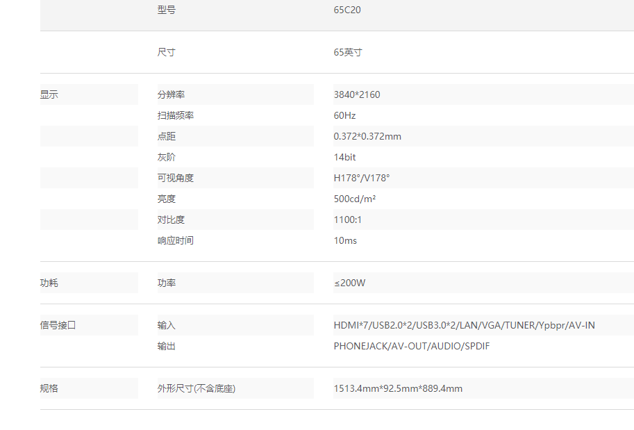 65C20 会诊大屏(图2)
